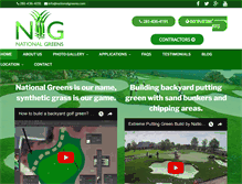 Tablet Screenshot of nationalgreens.com